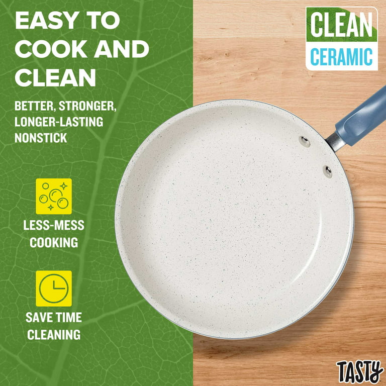 Cookware Sets Clean Ceramic 16 Piece Non-Stick Aluminum Cookware