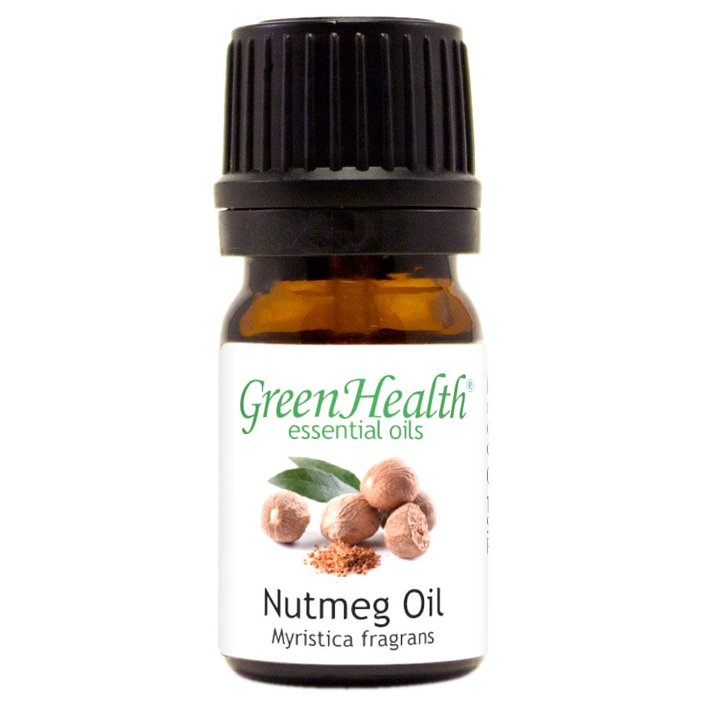 Nutmeg Essential Oil 1/6 fl oz (5 ml) Glass Bottle w/ Euro Dropper