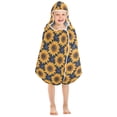 thumbnail image 7 of Toddler Hooded Beach Towel 24x50 Kids Bath Towels Soft Quick Dry for Swim Pool Boys Girls Sunflowers and Small Leaf, 7 of 7