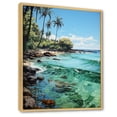 thumbnail image 2 of Designart "Multiple Palm Trees IV" Floral Floater Framed Canvas Art Print, 2 of 7