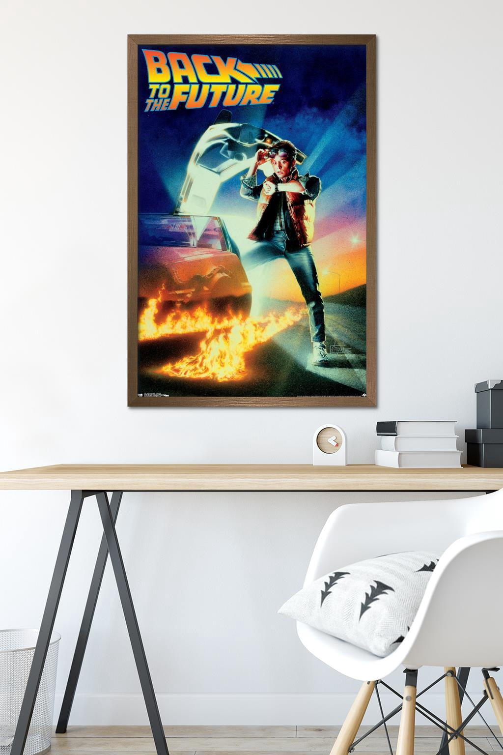 Back to the Future - One Sheet Wall Poster, 22.375" x 34", Framed