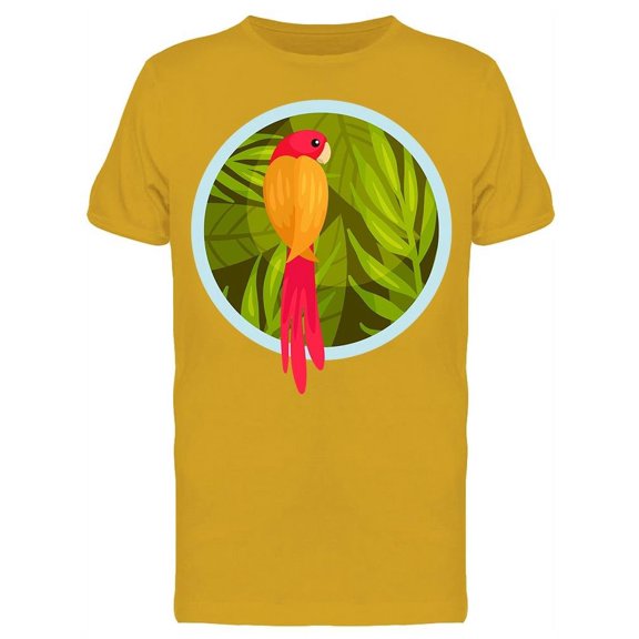 Big Parrot T-Shirt Men -Image by Shutterstock, Male x-Large