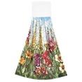 thumbnail image 7 of Haosy 2 Pack Kitchen Wash Cloths with Hanging Loops Absorbent Absorbent Quick Drying Hand Towels, Colored Glass Flowers, 7 of 7