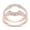 14K Rose Gold Over Sterling Silver, variant on 0.25CT Moissanite Diamond Wedding Band Enhancer Guard Ring for Women 14K Rose Gold over Silver-6.5