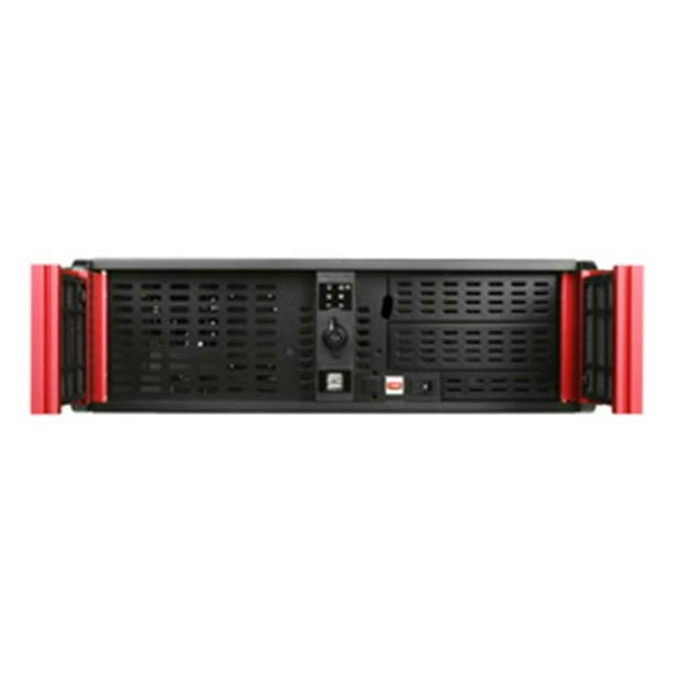 3U Compact Stylish Rackmount FrontMounted Psu Chassis Red