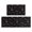 Game Controller Black Pattern, variant on Game Controller Black Pattern Anti Fatigue Kitchen Rugs Set Of 2, Non Slip Washable Decorative Floor Mats for Kitchen Sink Laundry, 17"x30" and 17"x47"