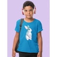 thumbnail image 2 of Bunny Watercolor Style T-Shirt Juniors -Image by Shutterstock,  Medium, 2 of 4