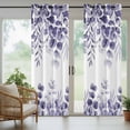 thumbnail image 5 of Outdoor Curtains for Patio Waterproof, Purple Eucalyptus Leaves Outdoor Privacy Panels Grommet, Spring Summer Botanical Blackout Outside Curtains for Porch/Cabana/Pergola/Gazebo 54"x108", 1 Panel, 5 of 8