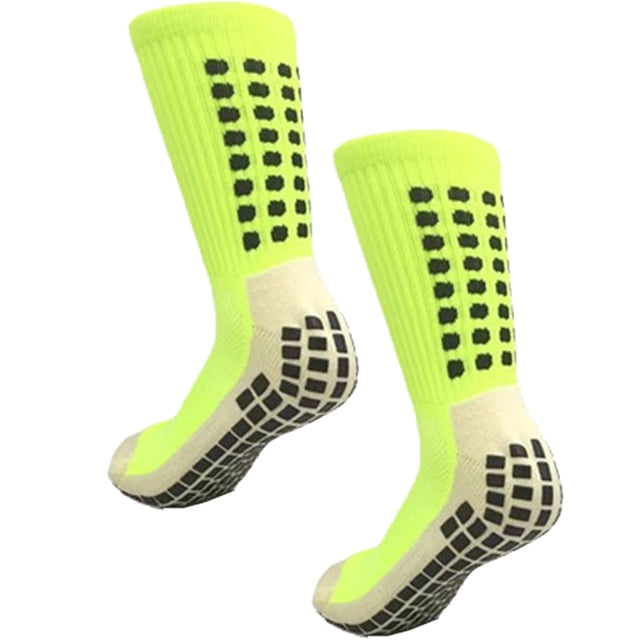 Calcetines de fútbol para hombre, calcetines de balón antideslizantes, almohadillas de agarre antideslizantes