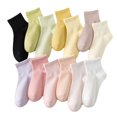 thumbnail image 5 of Calcetines sin huesos para niños, calcetines blancos hasta la mitad de la pantorrilla, calcetines finos cortos de primavera y verano, calcetines deportivos de macramé de algodón peinado, 5 of 5