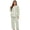 Light Green+White, variant on U2SKIIN Women's Plush Fleece Pajama Set,Soft Cozy Pajama for Women Warm Sleepwear Lounge PJS(Lavender+White, M)