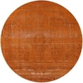 thumbnail image 1 of Ahgly Tapis Rond Lavable en Machine Industriel Moderne Orange Rouge Orange, 3 Pieds Rond, 1 of 7