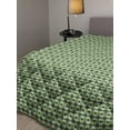 thumbnail image 2 of Floral Down Alternative Comforter, Watercolor Style Burgeoning Spring Flowers and Leaves, Microfiber Quilt for All Season, 5 Sizes, Olive Green Multicolor, by Ambesonne, 2 of 3
