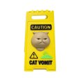 thumbnail image 3 of Xihbxyly Mini Señal de Precaución, Humor de Vómito Gruñón de Dos Caras, Diseño de Plástico Amarillo Brillante, Decoración Perfecta para Escritorio, Estante de Cama, Opción de Regalo Única, Ambiente d, 3 of 6