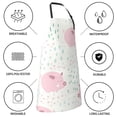 thumbnail image 5 of Kdxio Cute Pigs Apron with Pockets Adjustable Kitchen Aprons for Men Women Waterproof Aprons for Cooking,Drawing,Crafting, Baking Household Cleaning, 5 of 8