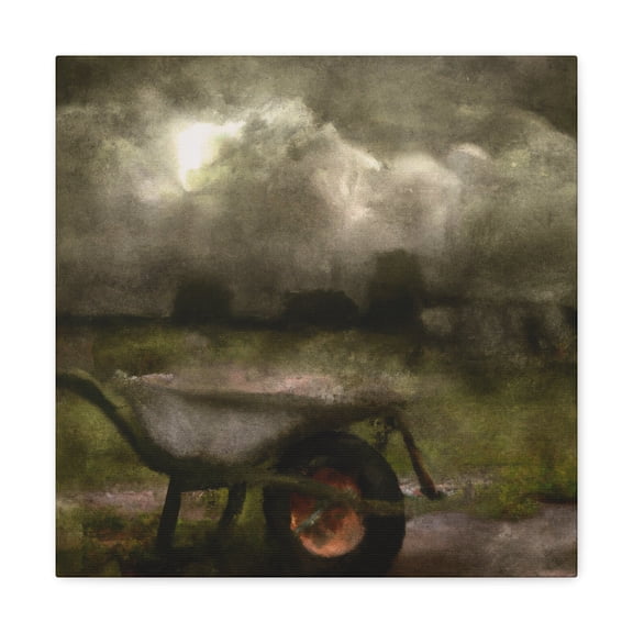 "Wheelbarrow in Steam Age" - Canvas