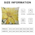 thumbnail image 5 of PRATYUS  Home Sweet Home Spring Summer Flowers Yellow Throw Pillow Covers,Cushion Case for Sofa Couch 12x12in, 5 of 5