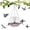 B_Purple, variant on Leutsin Solar Cascade Hanging Bird Bath Fountain, Outdoor Hanging Bird Bath with with Solars Pump & Glass Bowl, Large Humming Birds Bath for Outdoor Garden Yard Patio Decoration, Blue