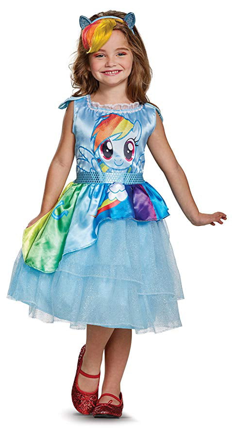 My Little Pony Rainbow Dash Classic Toddler Dress Glovettes Headband S ...