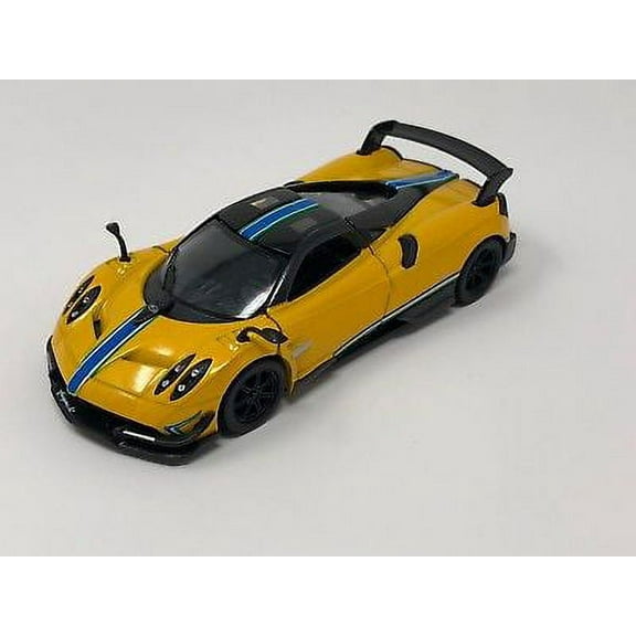 Kinsmart 5" Pagani Huayra BC Livery Edition Diecast Model Toy Car 1:38 Yellow