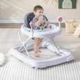 thumbnail image 2 of Infans Foldable Baby Activity Walker w/ Adjustable Height & Detachable Seat Cushion, 2 of 7