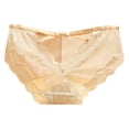 thumbnail image 1 of Gibobby Tangas de mujer Calzoncillos huecos de seda de hielo a rayas sexis a la moda, bragas de mujer con rosca en las nalgas(Blanco,Talla única), 1 of 3