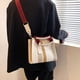 thumbnail image 4 of Bolso de mano para mujer, pequeño, de moda, mini, tipo vela, cruzado, para hombro, azul, blanco, amarillo, blanco y negro, 4 of 5