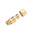 thumbnail image 2 of Conector de tubo de compresión de latón, adaptador de acoplamiento recto, tubo de 1/2"" OD x 1/4"" NPT macho, 5 piezas (1/2" OD compresión x 1/4"" NPT macho), 2 of 5