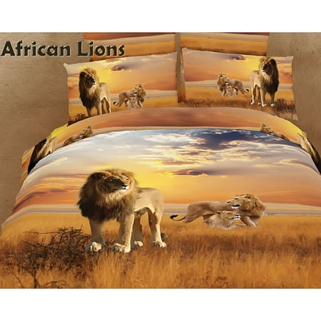 Safari Themed Luxury Bedding King Duvet Cover Set Dolce Mela DM456K