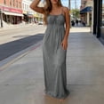 thumbnail image 4 of Horkkom Backless Dresses for Women Sleeveless Solid Color Summer Dresses Flowy Casual Daily Maxi Dresses, S-2XL, 4 of 9