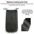 thumbnail image 2 of 23.6 Inch Hair Extension Straight Clip in Synthetic Hair Extensions with 5 Clips Per Hairpiece for Women Girls, 2 of 6
