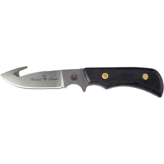 Knives of Alaska Trekker Whitetail Hunter Knife, Black Handle
