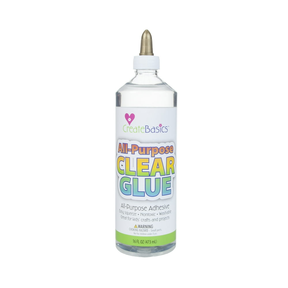 Create Basics AllPurpose Clear Glue 16 fl oz, Great For Kids Crafts