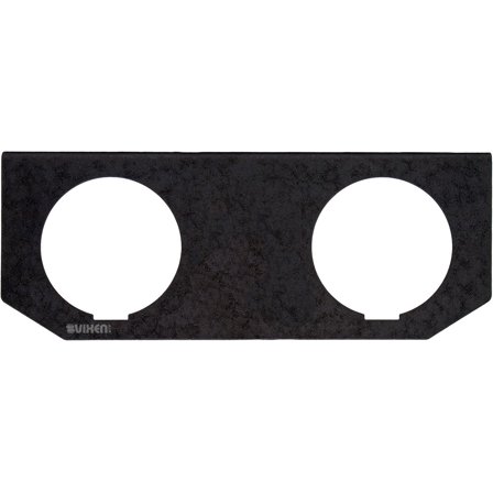 Vixen Air Dual Gauge Metal Dash Panel for Air Ride/Suspension Black VXF2GP