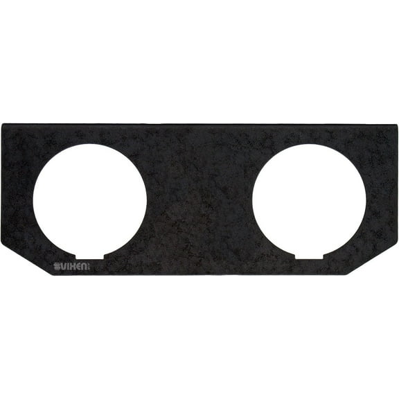 Vixen Air Dual Gauge Metal Dash Panel for Air Ride/Suspension Black VXF2GP