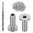 thumbnail image 3 of BIBABLYKE 100 set Steel Cable Railing Protector Sleeves Cable Railing Hardware Sleeves Simple Installation Suitable for Wood Posts, 3 of 13