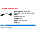 thumbnail image 2 of Front Right Outer Tie Rod End - Compatible with 2014 - 2016, 2018 Kia Forte5 2015, 2 of 2