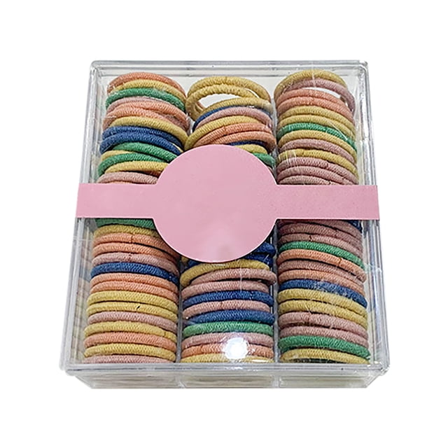 Élastiques à Cheveux pour Enfants - 100 Pcs Bandes Extensibles pour Queue de Cheval pour Filles