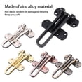 thumbnail image 3 of relayinert Door Latch Travel Lock Security Buckle Locking Zinc Alloy Keyless Bathroom Kitchen Hasp Drawer Cupboard Replacement Type 2, 3 of 6