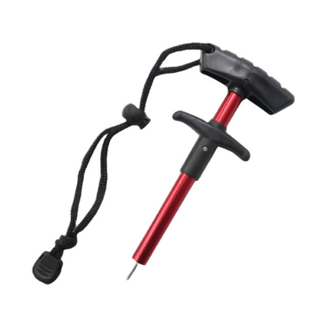 CNKOO Portable Fishing Hook Remover Tool Squeeze-Out Fish Hook Tool S Size T-Handle Fish Hook Tools Fishing Accessories with Anti-lost Rope