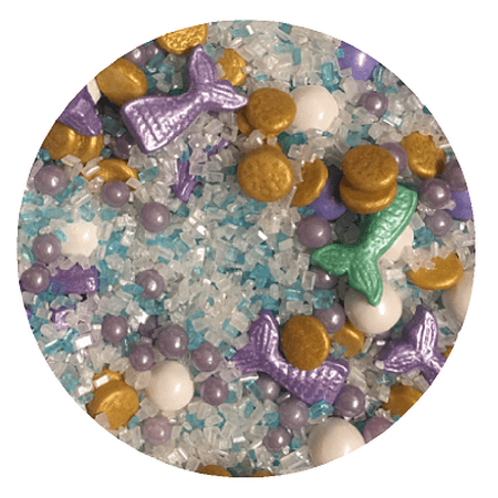 Sea Mermaid Desert Cupcake Icecream Cake Decoration Confetti Quin Pearly Sprinkes -6oz