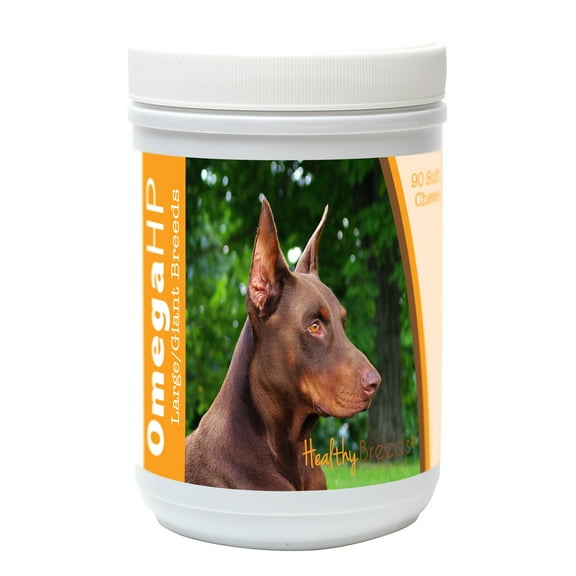 Healthy Breeds Doberman Pinscher Omega HP Fatty Acid Skin and Coat Support Soft Chews