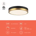 thumbnail image 4 of Alora Lighting FM554211AGMB-5CCT Adelaide 11" Wide Switchable White Led Flush Mount Drum, 4 of 7