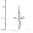 thumbnail image 2 of 925 Sterling Silver Twisted Cross Shaped Pendant, 2 of 5