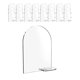 thumbnail image 1 of Soporte de letreros de acrílico en blanco con soporte Exhibición de menú de doble cara Letreros de acrílico de arco transparente para recepción de , 25 piezas perfecl Titular de la muestra de acrílico, 1 of 8