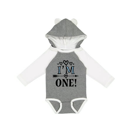 

Inktastic 1st Birthday Native Arrow I m One Gift Baby Boy or Baby Girl Long Sleeve Bodysuit