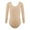 Round Neck Nude, variant on TiaoBug Kids Girls Long Sleeve Ballet Leotards Bodysuit Dance Top Gymnastics Dance Jumpsuit Unitard Mock Neck 7-8