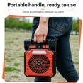 thumbnail image 6 of Solar Camping Fan with LED Light, Portable Rechargeable Tent Fan, Multifunctional Outdoor Fan Light for Camping & Hiking, 6 of 9