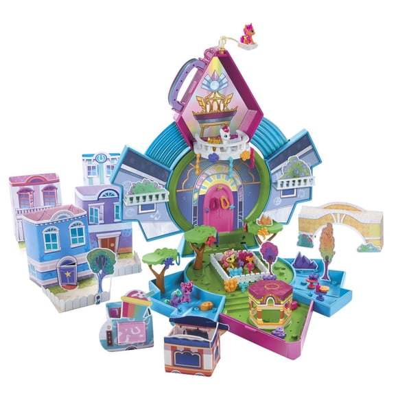 Jouet My Little Pony Mini Monde Magique, Mini phare de cristal - Coffret personnalisable avec 5 figurines, pour enfants, dès 5 ans