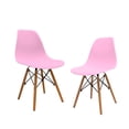 thumbnail image 2 of SET DE 2 SILLAS MINIMALISTAS HOMEASY COLOR ROSA, 2 of 6